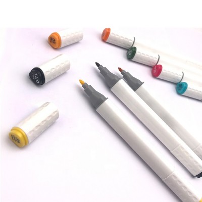 60 Color Master Markers Permanent Professional Dual Tip Alcohol Double-Ended Art Markers with Chisel Point and Brush Tip